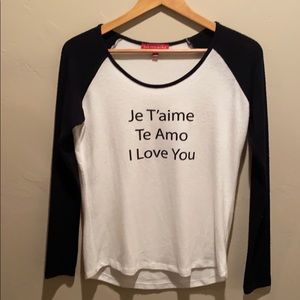 Sake Faith Avenue I Love You Shirt Size Small